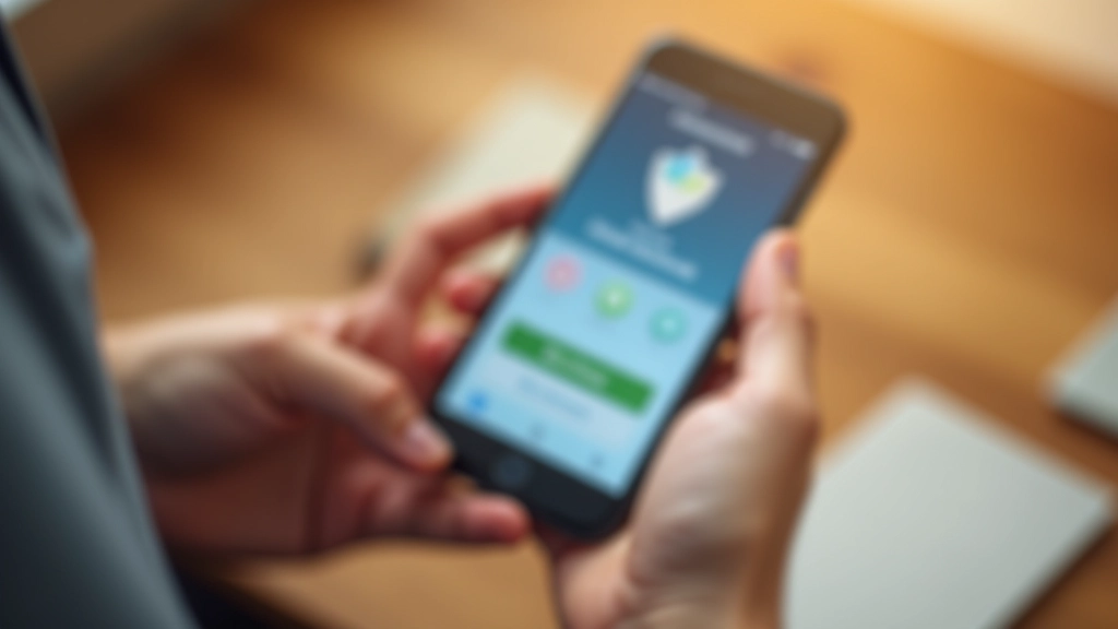 Descarga de aplicación VPN desde app store en dispositivo móvil
