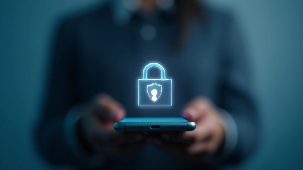 Símbolo de candado de seguridad verde con escudo protector en pantalla digital