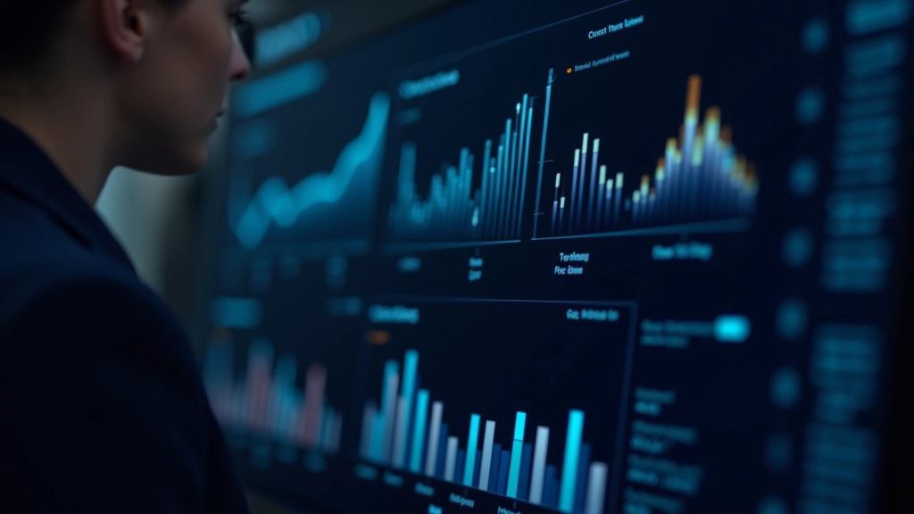 Dashboard con visualización de datos animada