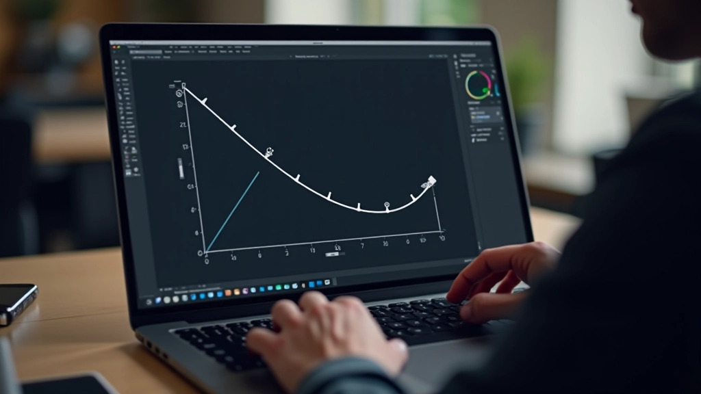 Interfaz de Figma mostrando el editor de curvas de animación con vista previa en vivo